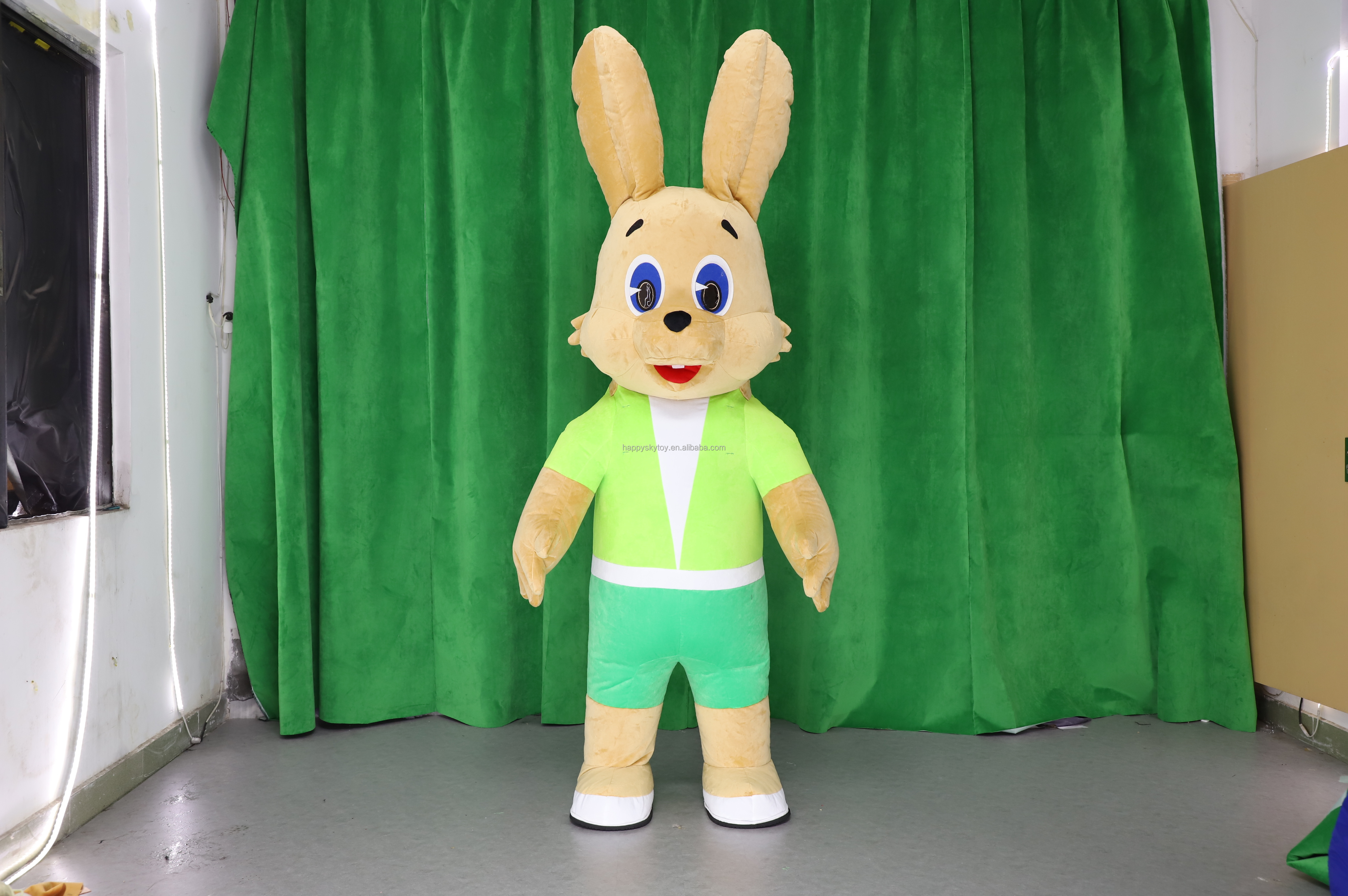 Fluffy Mascot Bunny 2m Inflatable Clothing Suits for Adults Easter Bunny Mascot Costumes Hot Selling