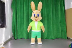 Fluffy Mascot Bunny 2m Inflatable Clothing Suits for Adults Easter Bunny Mascot Costumes Hot Selling