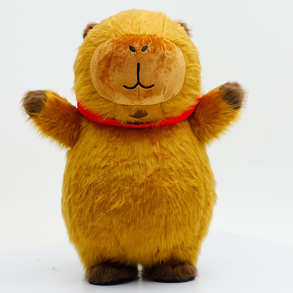 Cartoon Character Capybara Inflatable Clothing 2.2m Adult Cosplay Performance Wear Walking Capybara Inflatable Mascot Costumes