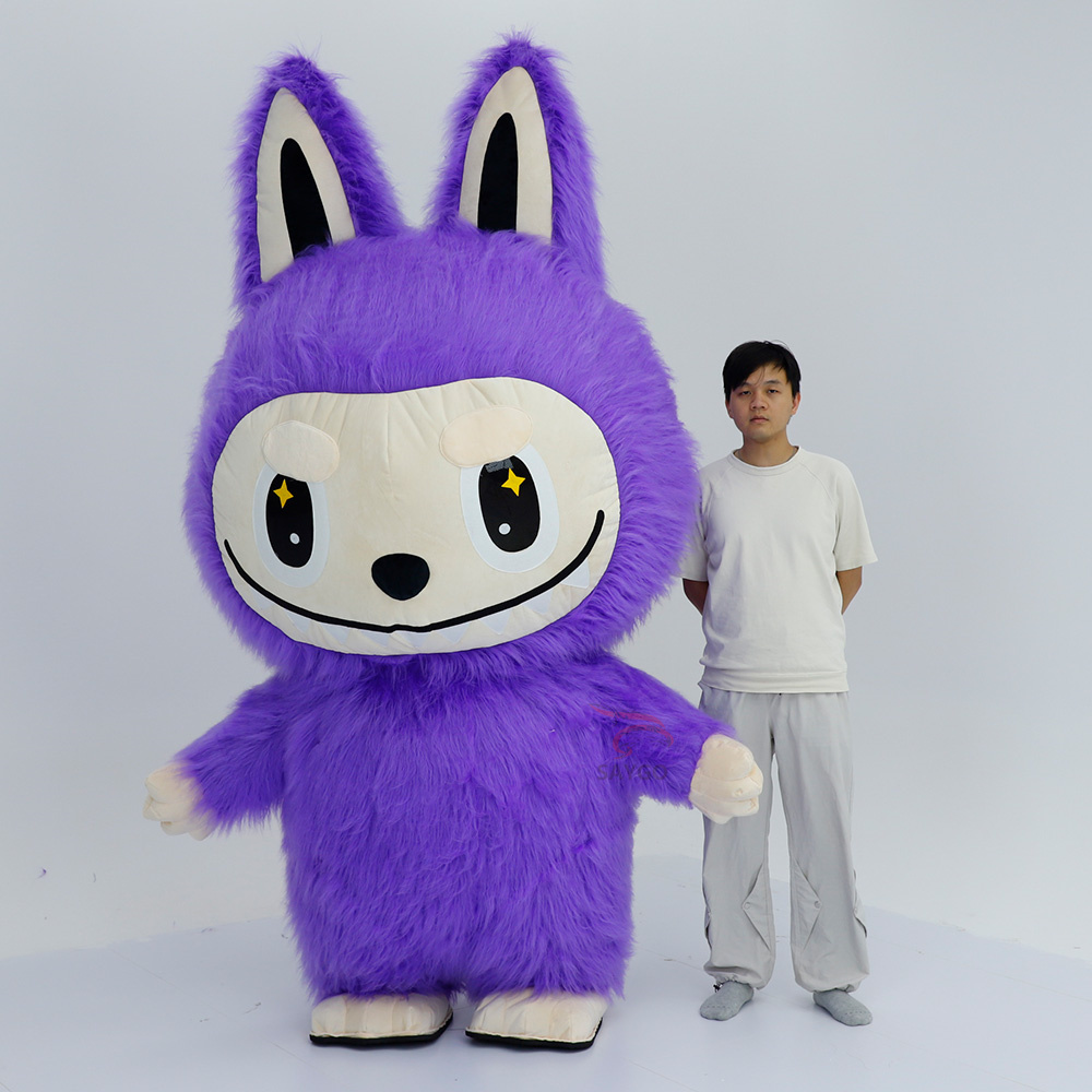 Labubu Inflatable Mascot Costume,Big Mascot,Labubu Inflatable Mascot Costume