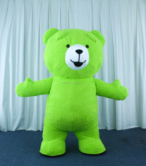 Best Seller Children Size 1.5m Inflatable Green pink Blue Boswer Teddy Bear Costume Cosplay Mascot Costume for Party for Sale,Big Mascot,Best Seller Children Size 1.5m Inflatable Green pink Blue Boswer Teddy Bear Costume Cosplay Mascot Costume for Party for Sale