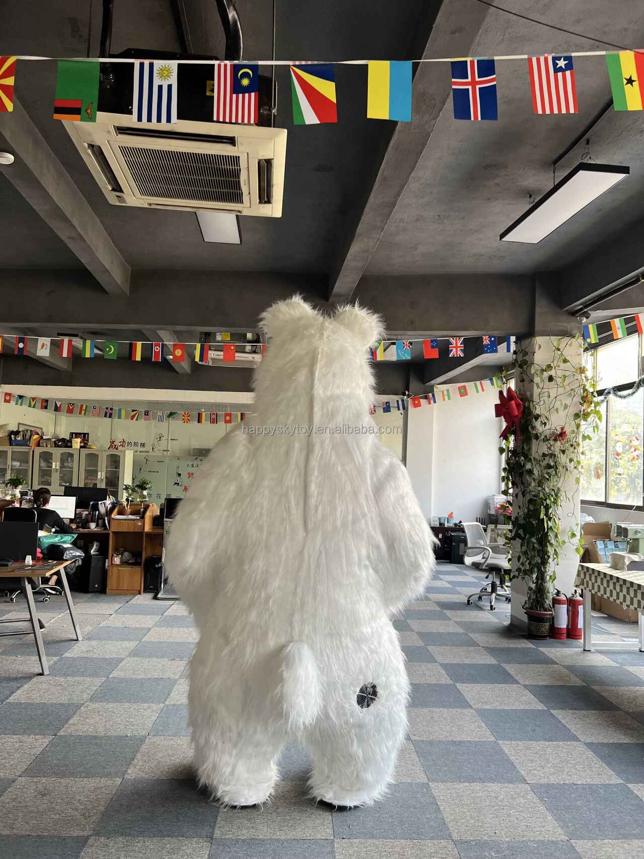 Animal White Masha Bear Movie Mascot Customized Many Colors Christmas Inflatable Animal Mascot Costume,Big Mascot,Animal White Bear Movie Mascot Customized Many Colors Christmas Inflatable Animal Mascot Costume