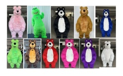 Animal White Masha Bear Movie Mascot Customized Many Colors Christmas Inflatable Animal Mascot Costume,Big Mascot,Animal White Bear Movie Mascot Customized Many Colors Christmas Inflatable Animal Mascot Costume
