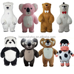 Custom Inflatable Bear Mascot Costume Plush Adult Cosplay for Party Halloween Carnival & Easter Includes Blower