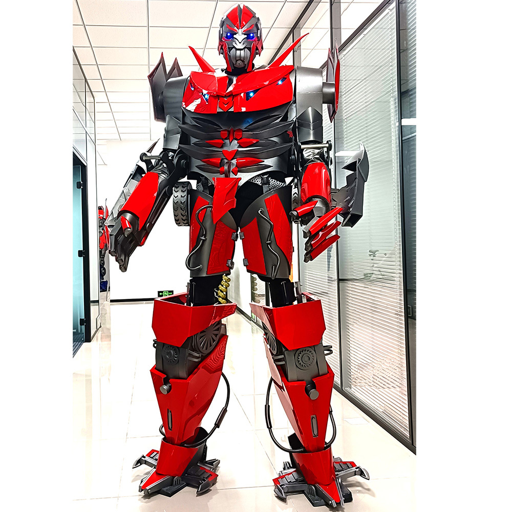 Wearable LED Robot Dino Mascot Costume Rental for Halloween Parties,Big Mascot,Happy Sky Adult Unisex Life Size Wearable LED Robot Dino Mascot Costume Rental for Halloween Parties