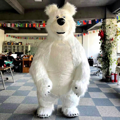 Animal White Masha Bear Movie Mascot Customized Many Colors Christmas Inflatable Animal Mascot Costume,Big Mascot,Animal White Bear Movie Mascot Customized Many Colors Christmas Inflatable Animal Mascot Costume