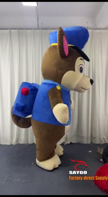 Up Right Chase Paw Patrol Dog Anime Party Adult Dress Blow up Popular Cartoon Character Inflatable Mascot Costume,Big Mascot,Up Right Chase Paw Patrol Dog Anime Party Adult Dress Blow up Popular Cartoon Character Inflatable Mascot Costume