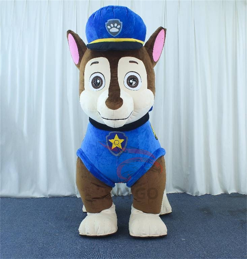 CHASE Paw Patrol Dog Anime Party Adult Dress Blow up Popular Cartoon Character Inflatable Mascot Costume,Big Mascot,CHASE Paw Patrol Dog Anime Party Adult Dress Blow up Popular Cartoon Character Inflatable Mascot Costume