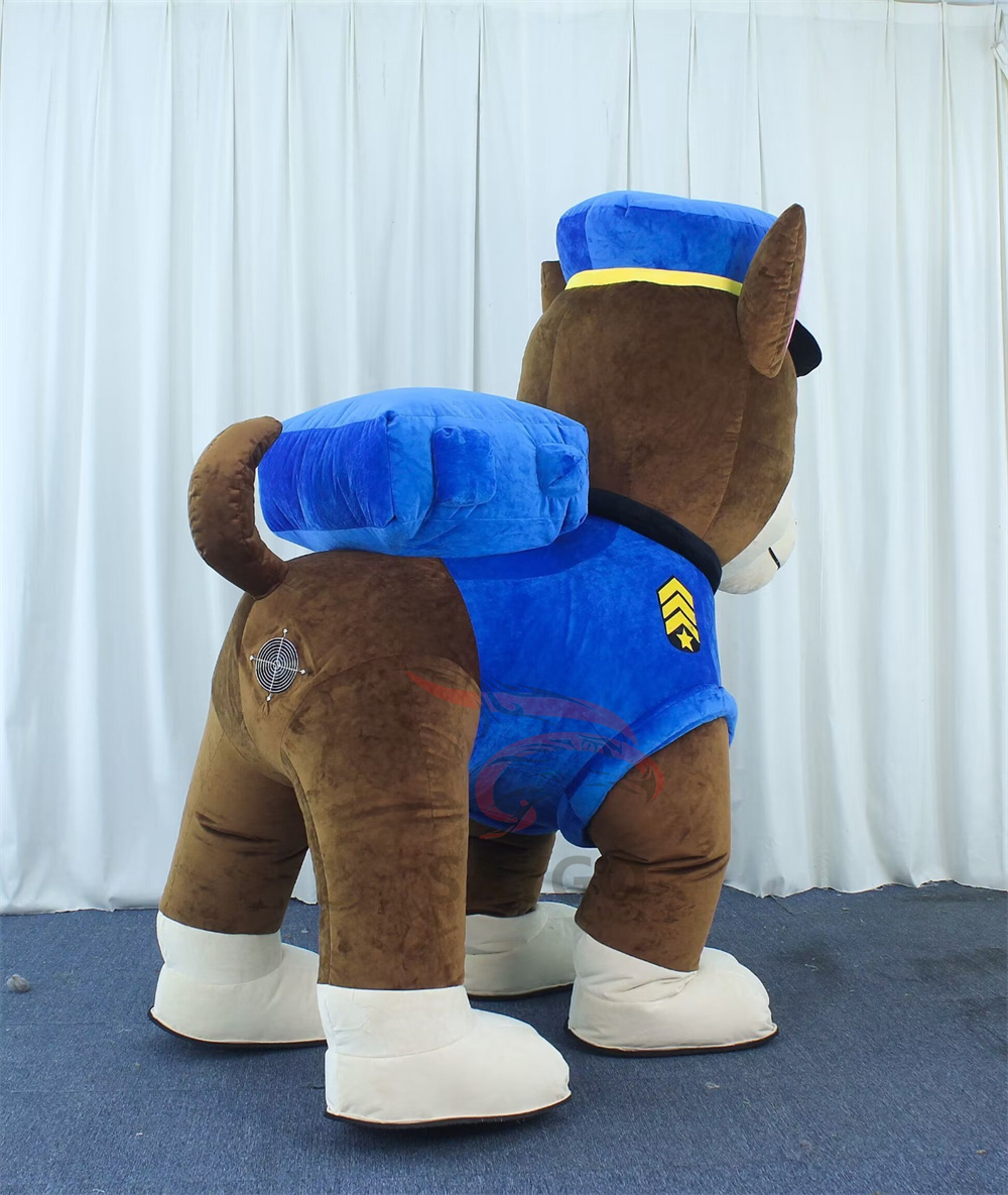 CHASE Paw Patrol Dog Anime Party Adult Dress Blow up Popular Cartoon Character Inflatable Mascot Costume,Big Mascot,CHASE Paw Patrol Dog Anime Party Adult Dress Blow up Popular Cartoon Character Inflatable Mascot Costume