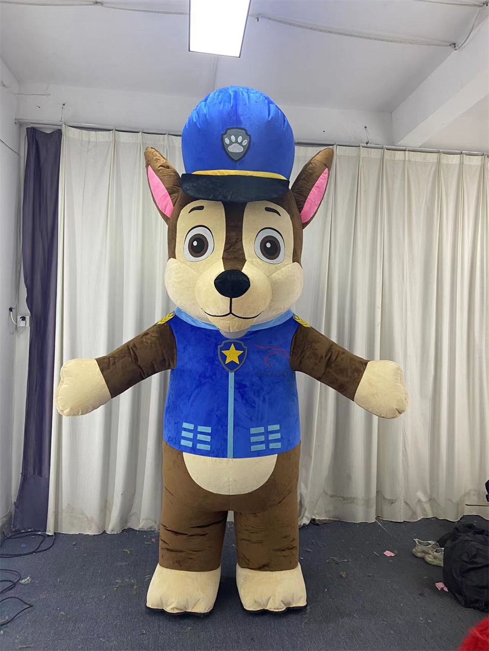 Up Right Chase Paw Patrol Dog Anime Party Adult Dress Blow up Popular Cartoon Character Inflatable Mascot Costume,Big Mascot,Up Right Chase Paw Patrol Dog Anime Party Adult Dress Blow up Popular Cartoon Character Inflatable Mascot Costume
