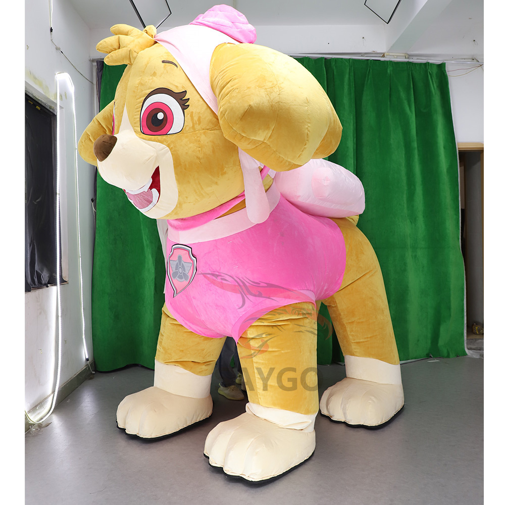 Skye Paw Patrol Dog Anime Party Adult Dress Blow up Popular Cartoon Character Inflatable Mascot Costume,Big Mascot,Skye Paw Patrol Dog Anime Party Adult Dress Blow up Popular Cartoon Character Inflatable Mascot Costume