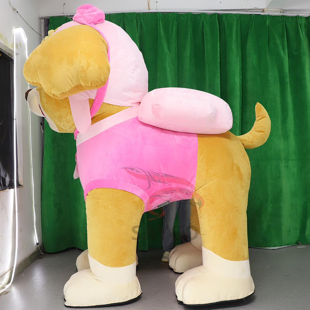 Skye Paw Patrol Dog Anime Party Adult Dress Blow up Popular Cartoon Character Inflatable Mascot Costume,Big Mascot,Skye Paw Patrol Dog Anime Party Adult Dress Blow up Popular Cartoon Character Inflatable Mascot Costume