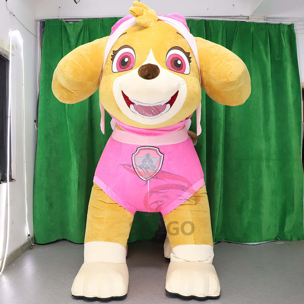 Skye Paw Patrol Dog Anime Party Adult Dress Blow up Popular Cartoon Character Inflatable Mascot Costume,Big Mascot,Skye Paw Patrol Dog Anime Party Adult Dress Blow up Popular Cartoon Character Inflatable Mascot Costume