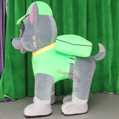 ROCKY Paw Patrol Dog Anime Party Adult Dress Blow up Popular Cartoon Character Inflatable Mascot Costume,Big Mascot,ROCKY Paw Patrol Dog Anime Party Adult Dress Blow up Popular Cartoon Character Inflatable Mascot Costume