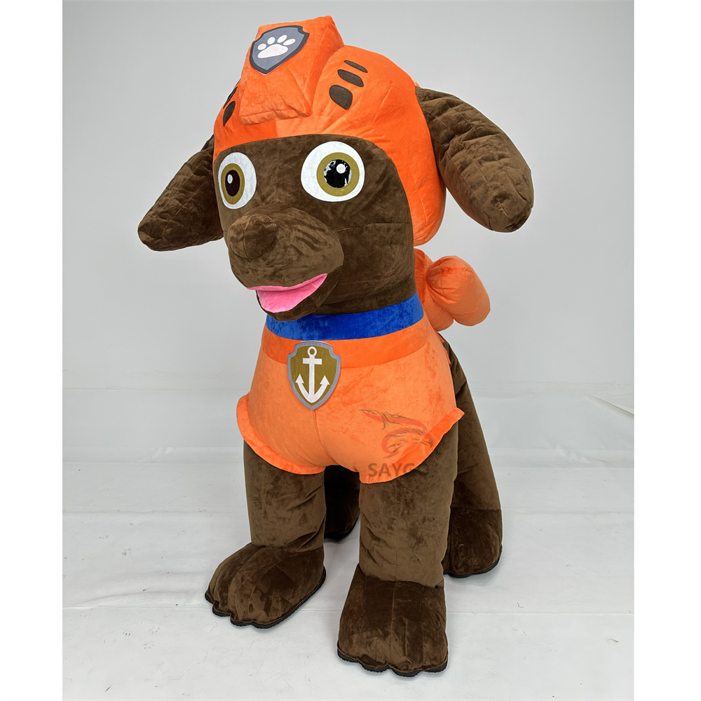 ZUMA Paw Patrol Dog Anime Party Adult Dress Blow up Popular Cartoon Character Inflatable Mascot Costume,Big Mascot,ZUMA Paw Patrol Dog Anime Party Adult Dress Blow up Popular Cartoon Character Inflatable Mascot Costume