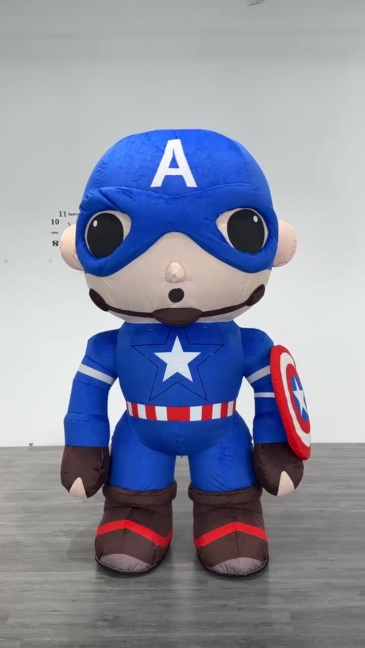 A-Marvel Captain America Mascot Costume Anime Party Adult Dress Blow up Popular Cartoon Character Inflatable Mascot Costume,Big Mascot,A-Marvel Captain America Mascot Costume Anime Party Adult Dress Blow up Popular Cartoon Character Inflatable Mascot Costume