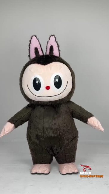 Pop Mart Labubu Anime Party Adult Dress Blow up Popular Cartoon Character Inflatable Mascot Costume,Big Mascot,Pop Mart Labubu Anime Party Adult Dress Blow up Popular Cartoon Character Inflatable Mascot Costume