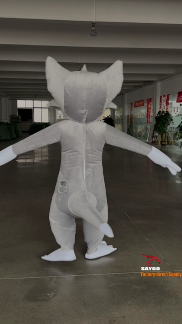 Tom & Jerry Mascot Costume Party Show Giant Plush Inflatable Adult Party Event Mascot Cartoon Fancy Dress Character Costume,Big Mascot,Tom & Jerry Mascot Costume Party Show Giant Plush Inflatable Adult Party Event Mascot Cartoon Fancy Dress Character Costume