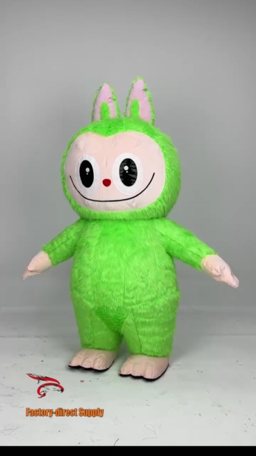 Pop Mart Labubu Anime Party Adult Dress Blow up Popular Cartoon Character Inflatable Mascot Costume,Big Mascot,Pop Mart Labubu Anime Party Adult Dress Blow up Popular Cartoon Character Inflatable Mascot Costume