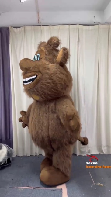 Brown Booba Mascot Costume Party Show Giant Plush Inflatable Adult Party Event Mascot Cartoon Fancy Dress Character Costume,Big Mascot,Brown Booba Mascot Costume Party Show Giant Plush Inflatable Adult Party Event Mascot Cartoon Fancy Dress Character Costume