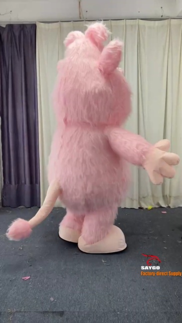 Pink Booba Mascot Costume Party Show Giant Plush Inflatable Adult Party Event Mascot Cartoon Fancy Dress Character Costume,Big Mascot,Pink Booba Mascot Costume Party Show Giant Plush Inflatable Adult Party Event Mascot Cartoon Fancy Dress Character Costume