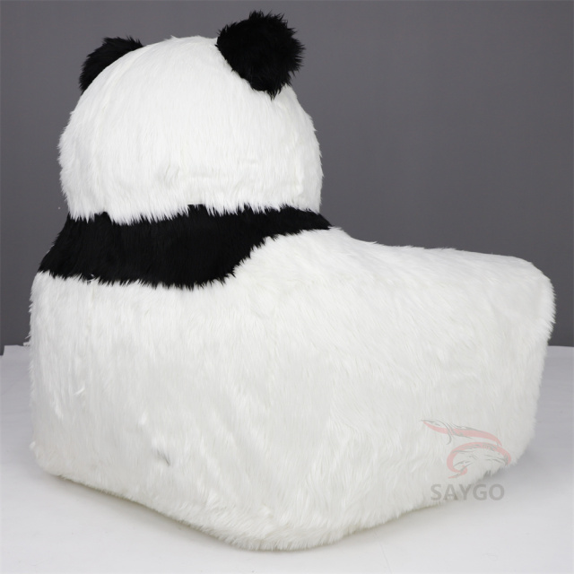Long Plush Panda Sofa Bed With Animal Design for Living Cute Inflatable Plush Baby Animal Sofa Chair Panda Sofa