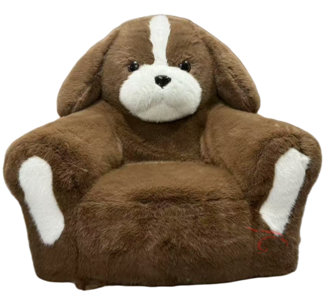Cute Animal Dog New Design Double Flocked Airbed air Mattress Inflatable Sofa Bed for Living Room Furniture