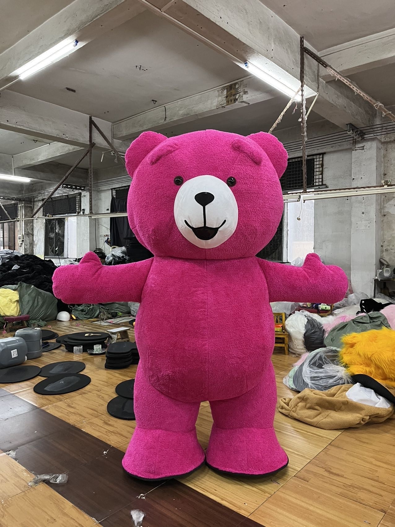 Customized Brown Inflatable Bear Mascot Costume Cartoon Fursuit Plush Animal Anime Cosplay Adults Halloween Christmas