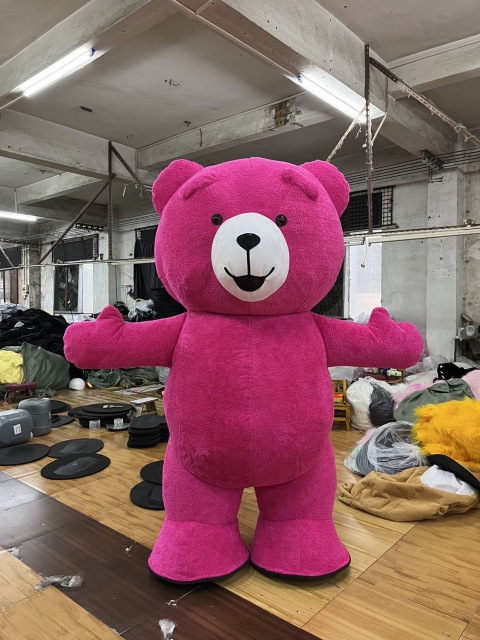 Customized Brown Inflatable Bear Mascot Costume Cartoon Fursuit Plush Animal Anime Cosplay Adults Halloween Christmas