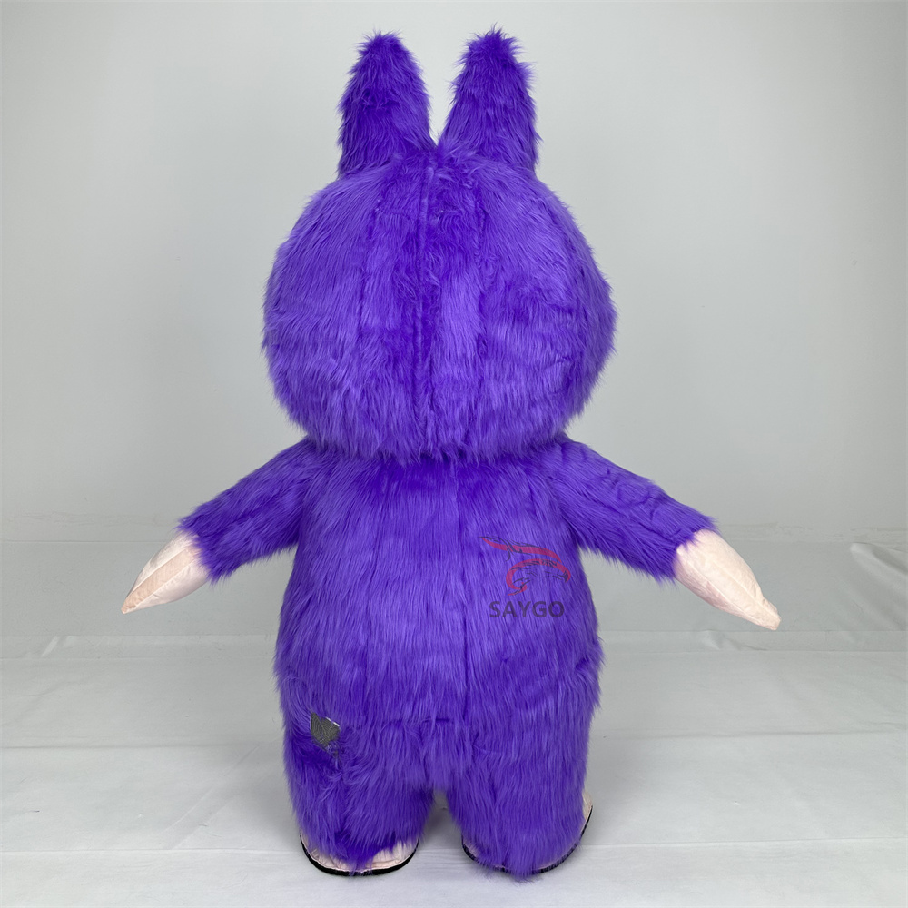 Pop Mart Labubu Anime Party Adult Dress Blow up Popular Cartoon Character Inflatable Mascot Costume,Big Mascot,Pop Mart Labubu Anime Party Adult Dress Blow up Popular Cartoon Character Inflatable Mascot Costume