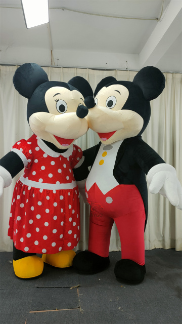 Mickey Minnie Disney Mascot Costume Anime Party Adult Dress Blow up Popular Cartoon Character Inflatable Mascot Costume,Big Mascot,Mickey Minnie Disney Mascot Costume Anime Party Adult Dress Blow up Popular Cartoon Character Inflatable Mascot Costume