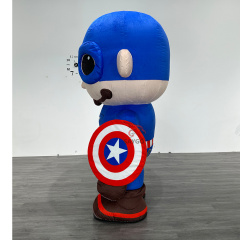 A-Marvel Captain America Mascot Costume Anime Party Adult Dress Blow up Popular Cartoon Character Inflatable Mascot Costume,Big Mascot,A-Marvel Captain America Mascot Costume Anime Party Adult Dress Blow up Popular Cartoon Character Inflatable Mascot Costume