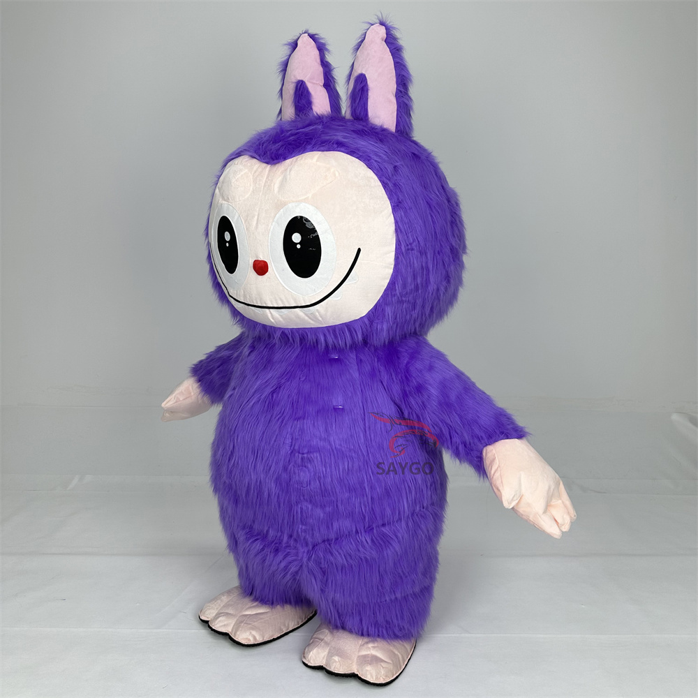 Pop Mart Labubu Anime Party Adult Dress Blow up Popular Cartoon Character Inflatable Mascot Costume,Big Mascot,Pop Mart Labubu Anime Party Adult Dress Blow up Popular Cartoon Character Inflatable Mascot Costume