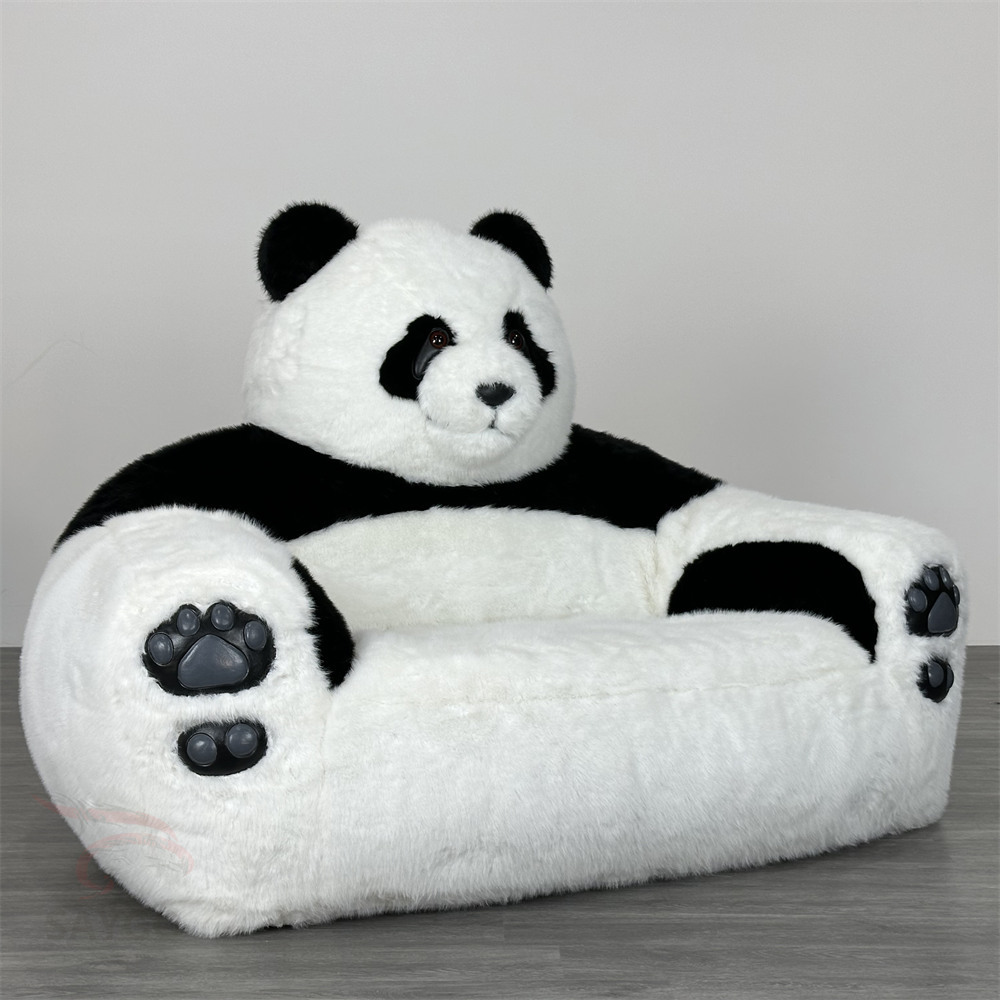 Animal Theme Inflatable Sofa Bed for Living Room 140cm air Blow Inflated Panda Sofa Chairs and Couch