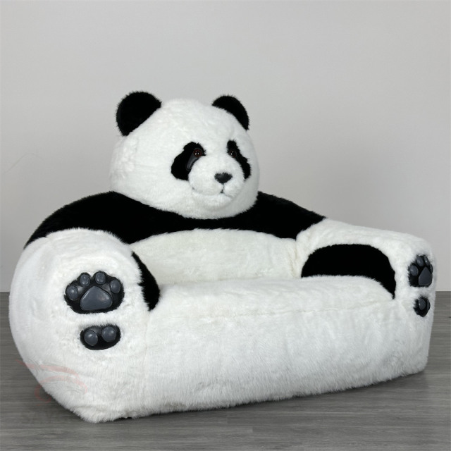 Animal Theme Inflatable Sofa Bed for Living Room 140cm air Blow Inflated Panda Sofa Chairs and Couch