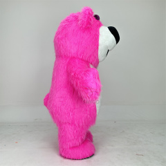 3m Strawberry Losto Toy Story Disney Cartoon Character Walking Rose Pink Inflatable Bear Mascot Costume Advertising,Big Mascot,Strawberry Best Selling Cartoon Character Walking Rose Pink Inflatable Bear Mascot Costume Advertising