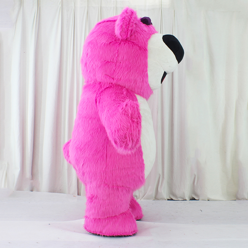 Losto Strawberry Best selling cartoon character walking Rose Pink inflatable Bear mascot costume advertising