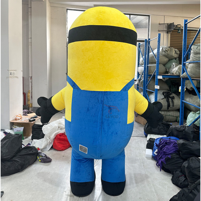 Minions Anime Party Adult Dress Blow up Popular Cartoon Character Inflatable Mascot Costume,Big Mascot,Minions Anime Party Adult Dress Blow up Popular Cartoon Character Inflatable Mascot Costume