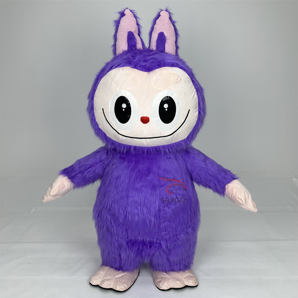 Pop Mart Labubu Anime Party Adult Dress Blow up Popular Cartoon Character Inflatable Mascot Costume,Big Mascot,Pop Mart Labubu Anime Party Adult Dress Blow up Popular Cartoon Character Inflatable Mascot Costume