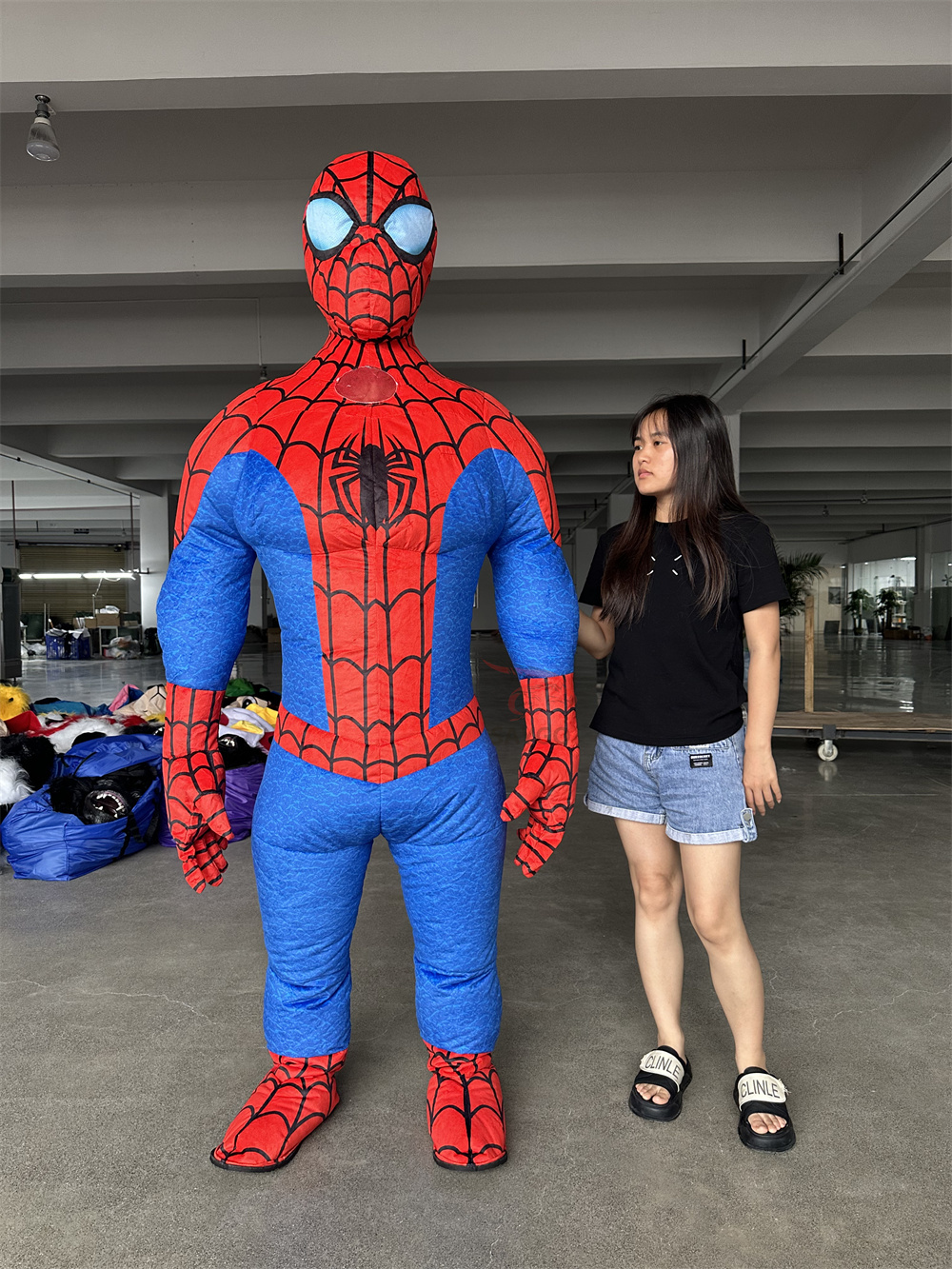 Marvel Spiderman Mascot Costume Anime Party Adult Dress Blow up Popular Cartoon Character Inflatable Mascot Costume,Big Mascot,Marvel Batman Mascot Costume Anime Party Adult Dress Blow up Popular Cartoon Character Inflatable Mascot Costume