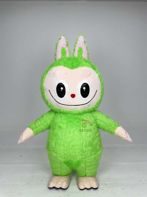 Pop Mart Labubu Anime Party Adult Dress Blow up Popular Cartoon Character Inflatable Mascot Costume,Big Mascot,Pop Mart Labubu Anime Party Adult Dress Blow up Popular Cartoon Character Inflatable Mascot Costume