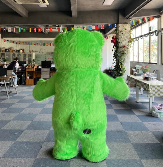 Silly Funny Giant Lotso' Bear Mascots Costume 2m 2.6m Inflatable Strawberry Lotso' Bear Furry Suits for Girls Enjoy Party