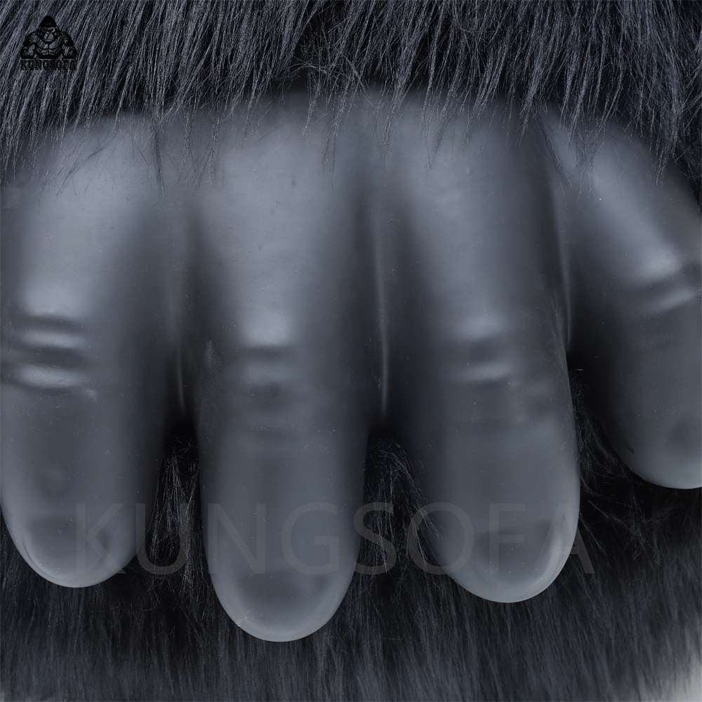 Factory Customized New Fluffy Plush King Kong Chair Inflatable Living Room Furniture Big Animal Bed Gorilla Couch Gorilla Sofa