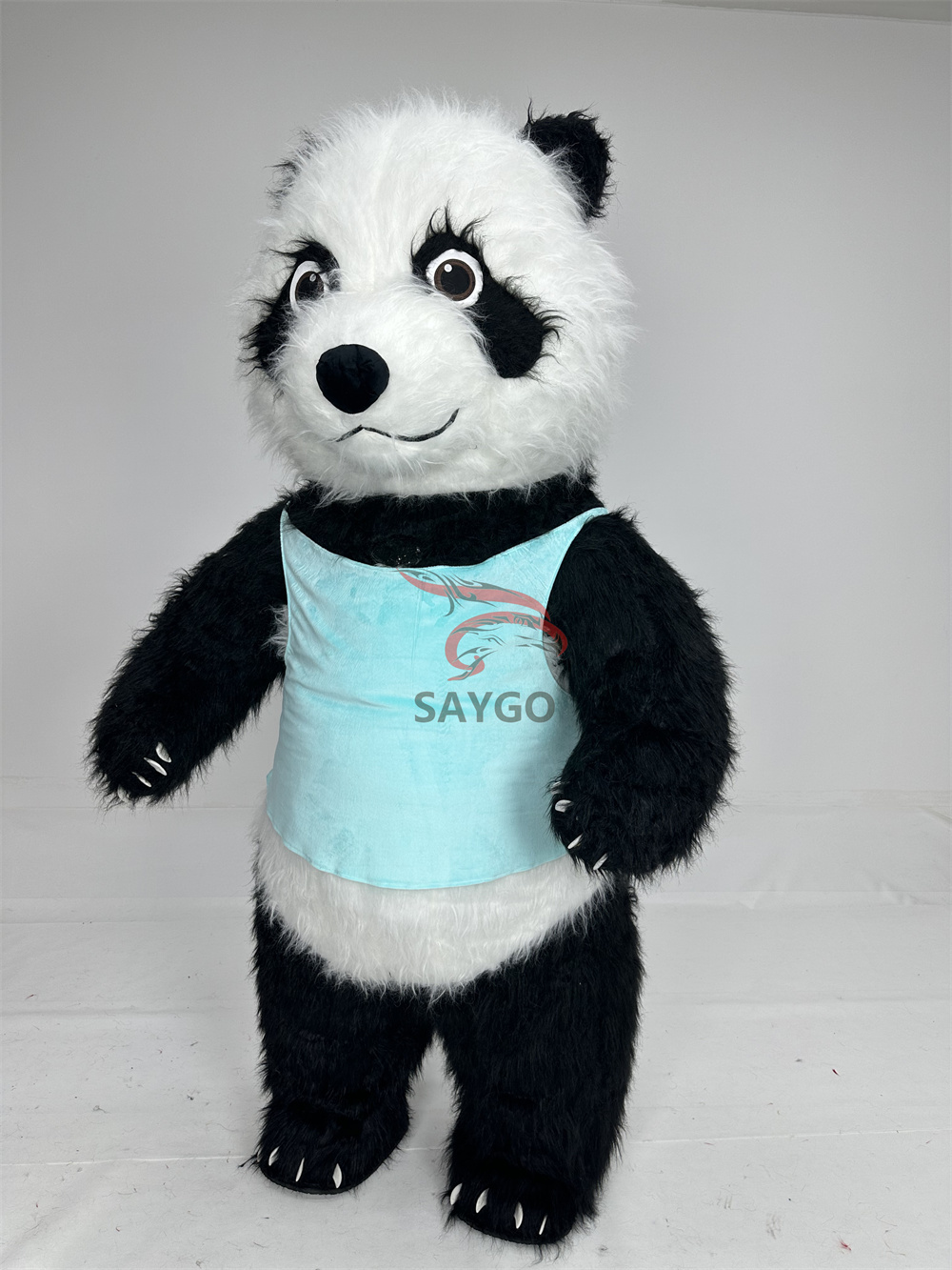 Cute Fancy Stuffed Plush Panda Bear Costume Wholesale Odm Oem Size 2m 2.6m 3m Inflatable Panda Bear Mikolaj Mascots Costumes