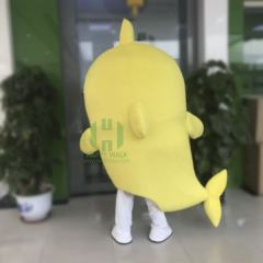 Yellow Baby Shark Mascot Costume Party Show Giant Plush Inflatable Adult Party Event Mascot Cartoon Fancy Dress Character Costume,Big Mascot,Yellow Baby Shark Mascot Costume Party Show Giant Plush Inflatable Adult Party Event Mascot Cartoon Fancy Dress Character Costume