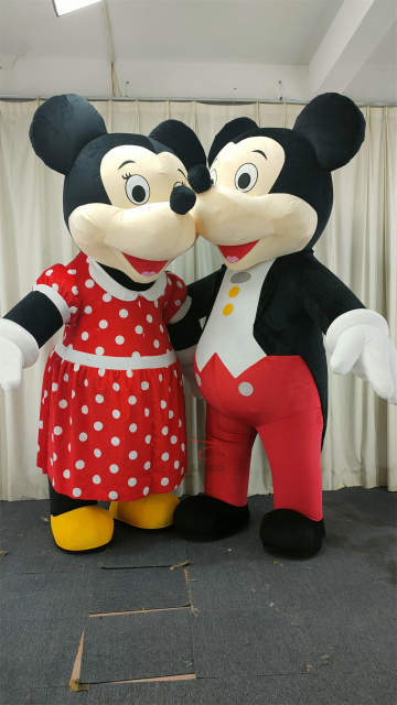 Mickey Minnie Disney Mascot Costume Anime Party Adult Dress Blow up Popular Cartoon Character Inflatable Mascot Costume,Big Mascot,Mickey Minnie Disney Mascot Costume Anime Party Adult Dress Blow up Popular Cartoon Character Inflatable Mascot Costume