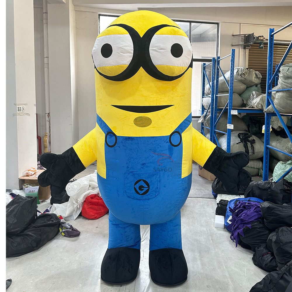 Minions Anime Party Adult Dress Blow up Popular Cartoon Character Inflatable Mascot Costume,Big Mascot,Minions Anime Party Adult Dress Blow up Popular Cartoon Character Inflatable Mascot Costume
