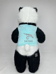 Cute Fancy Stuffed Plush Panda Bear Costume Wholesale Odm Oem Size 2m 2.6m 3m Inflatable Panda Bear Mikolaj Mascots Costumes