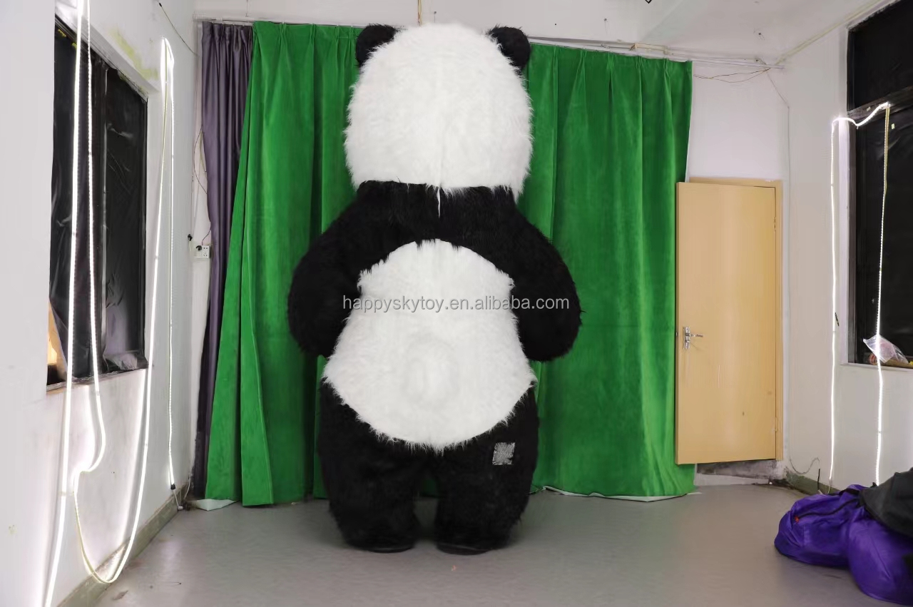 Giant Inflatable Red Panda & Polar Bear Mascot Costume-Funny Design for Easter/Halloween Parties & Promotions (Adults)