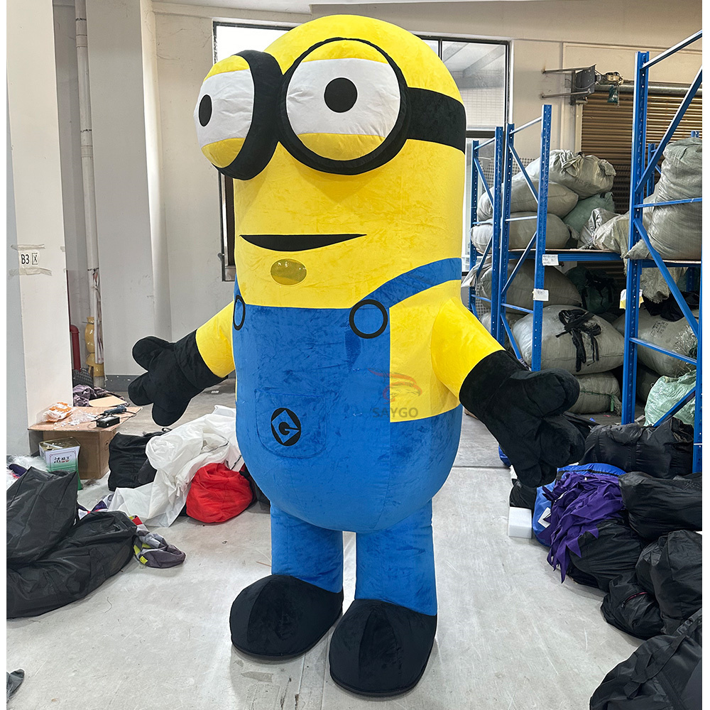 Minions Anime Party Adult Dress Blow up Popular Cartoon Character Inflatable Mascot Costume,Big Mascot,Minions Anime Party Adult Dress Blow up Popular Cartoon Character Inflatable Mascot Costume